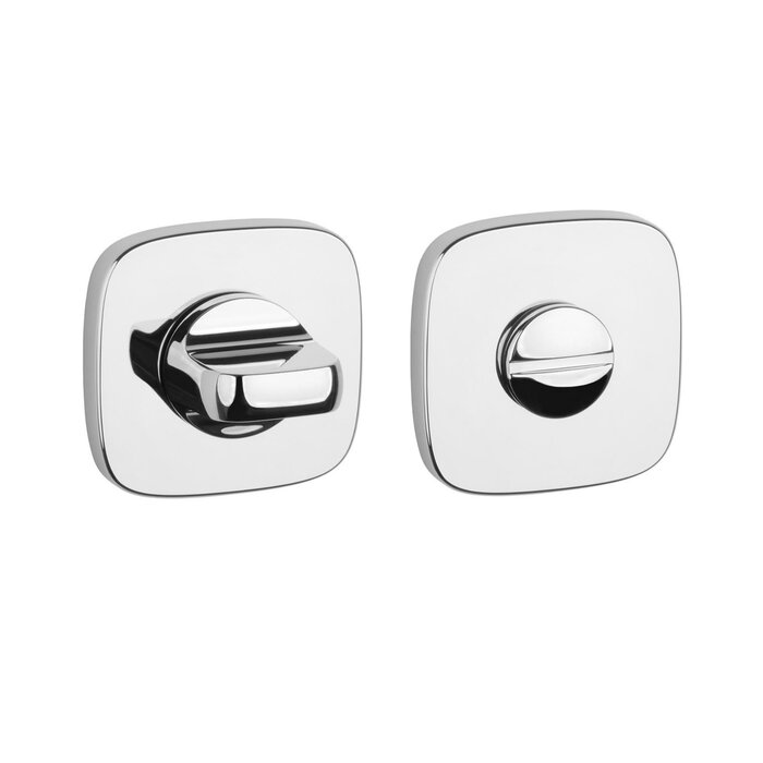 Aprile APRILE toilet set square with rounded corners - Chrome polished