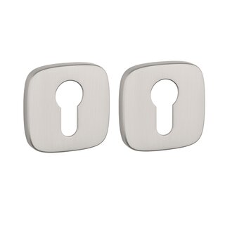 Aprile APRILE-Zylinderplatten quadratisch abgerundet – Nickel matt
