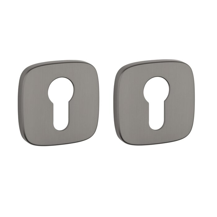 Aprile APRILE cylinder plates square with rounded corners - Graphite