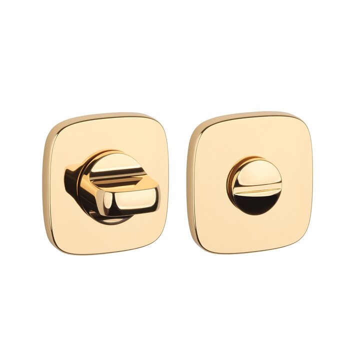 Aprile APRILE Toilet set square with rounded corners - Gold polished