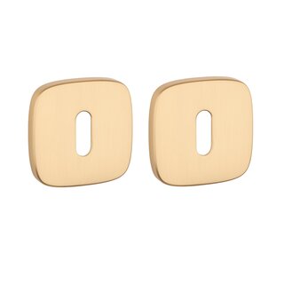 Aprile APRILE key plates square rounded - matt gold