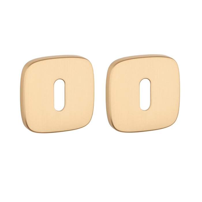 Aprile APRILE key plates square with rounded corners - matt gold