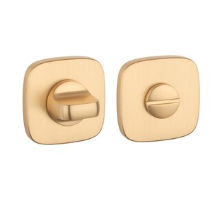 Aprile APRILE WC-Garnitur quadratisch gerundet - Mattgold