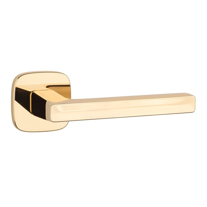 Aprile Solid Aprile door handles PEA 52x52x7mm rounded - Gold polished