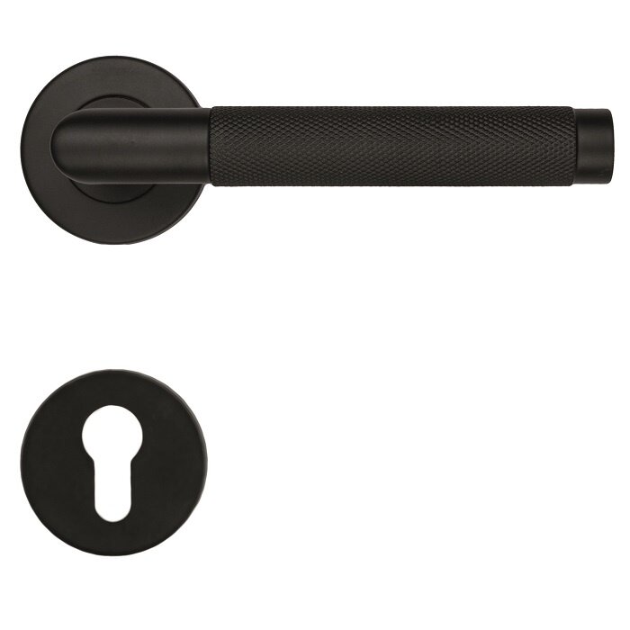 HDD Poignées de porte rondes noires HASHTAG