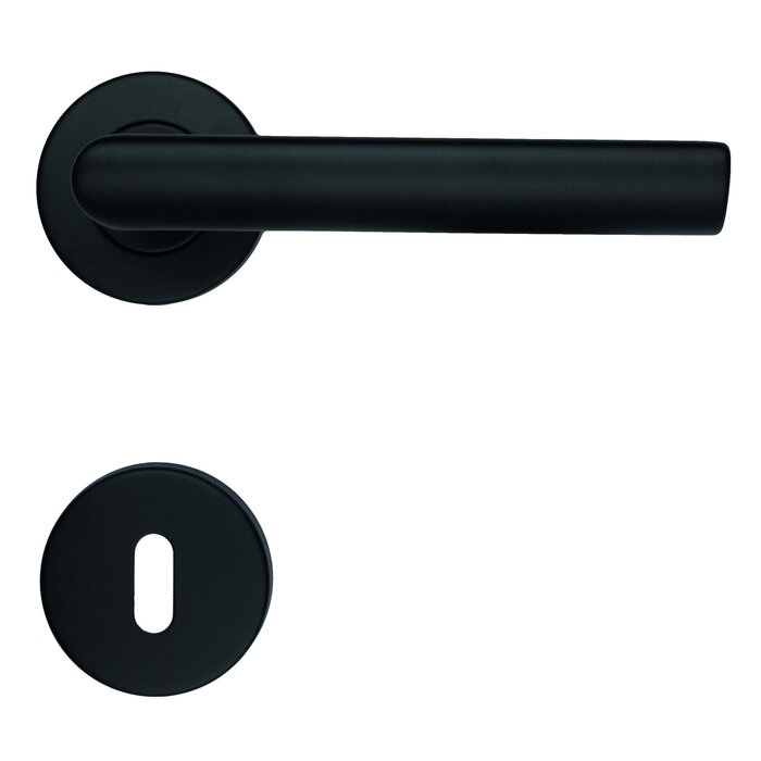 HDD Black oval door handles ELLIPS