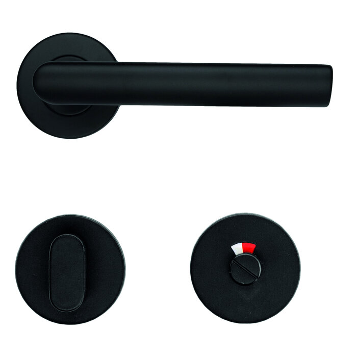 HDD Black oval door handles ELLIPS