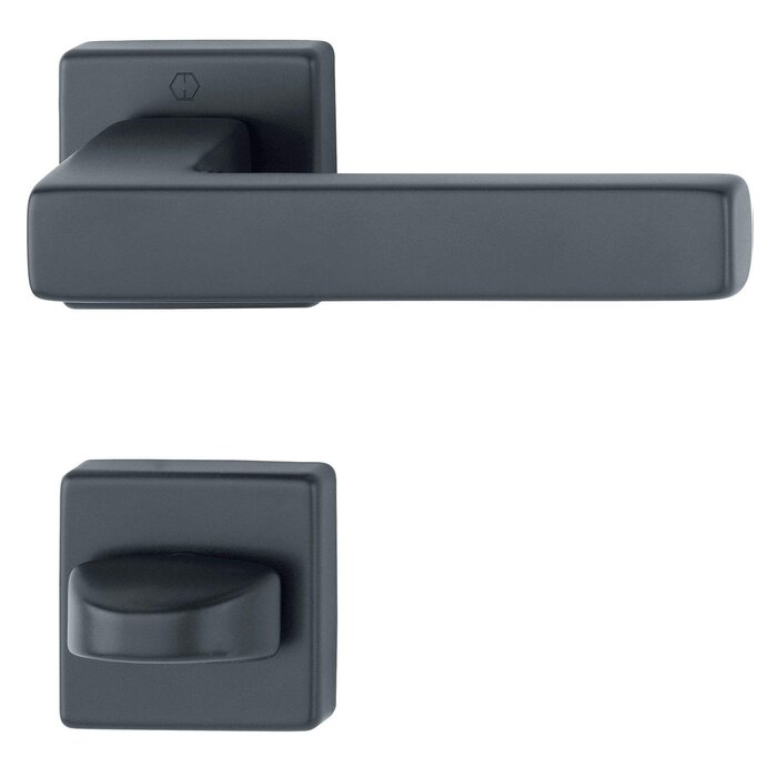 Hoppe Zwarte Hoppe deurkruk AUSTIN met snelstift - Klasse 3