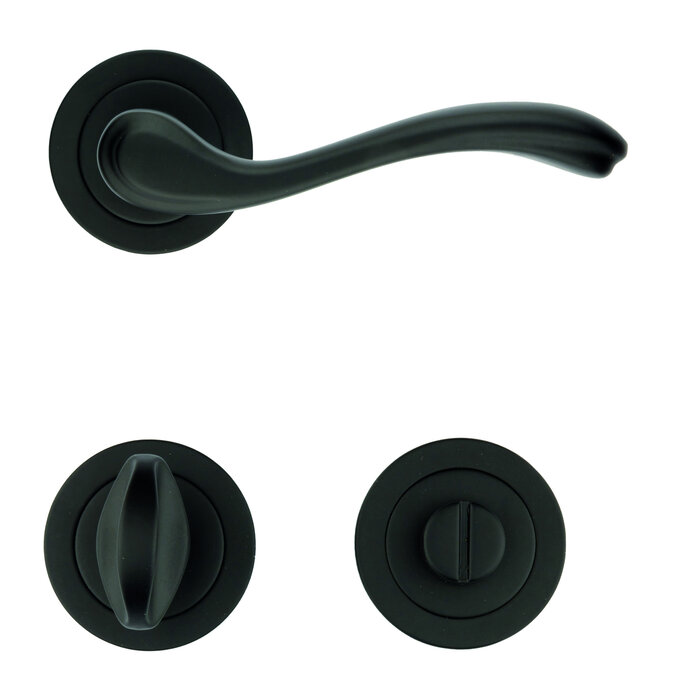 HDD Black curved door handles ERICA