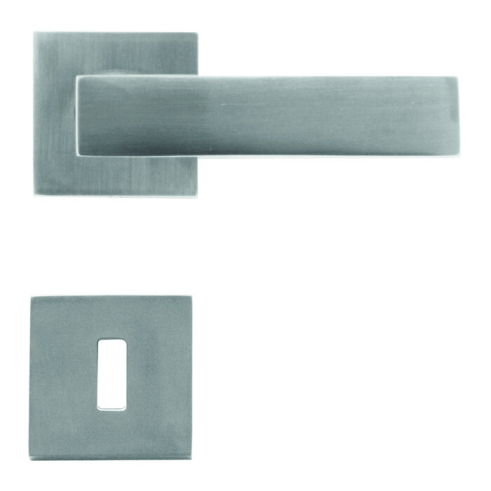 HDD Stainless steel look door handles Cubica