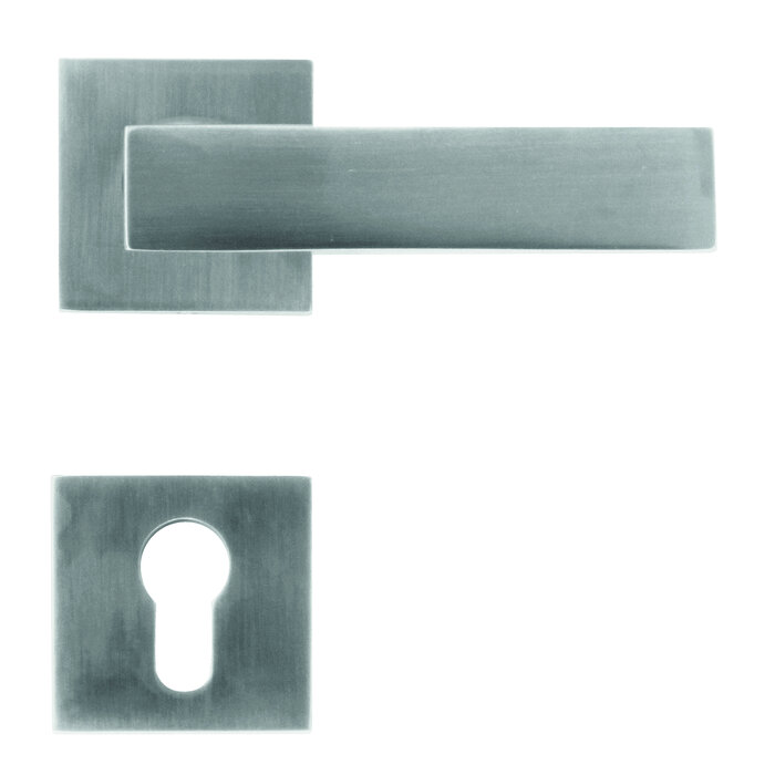 HDD Stainless steel look door handles Cubica