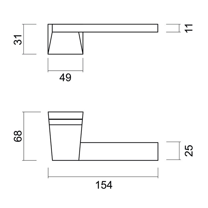 HDD Seliz stainless steel door handles