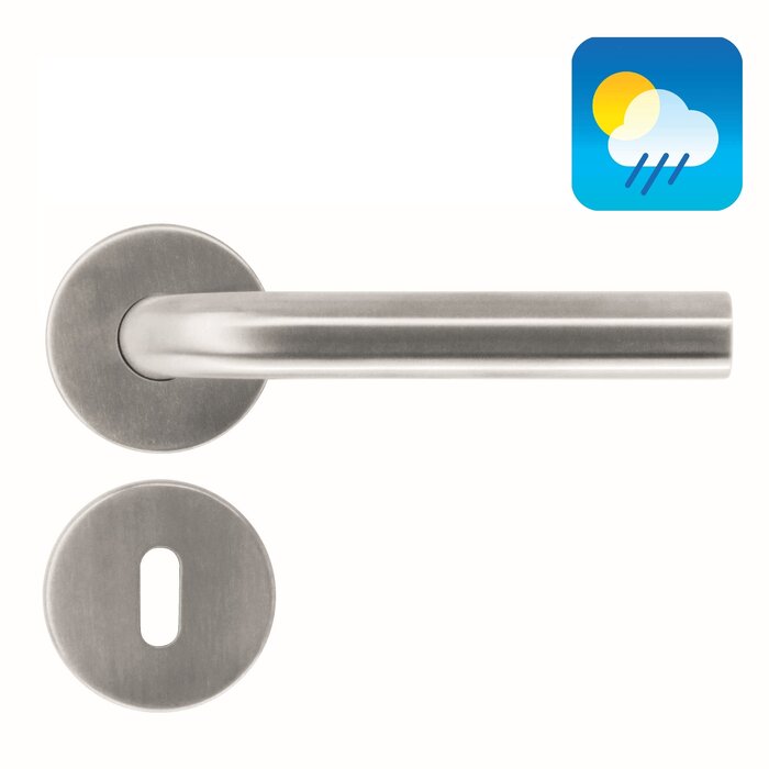 HDD Poignées de porte en acier inoxydable « plates » en forme de L