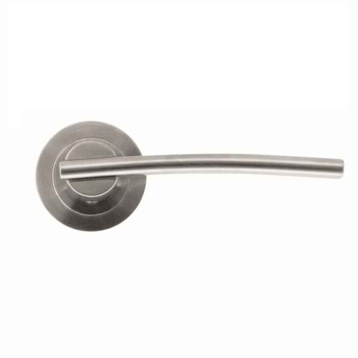 HDD Solid stainless steel look door handles Mirca