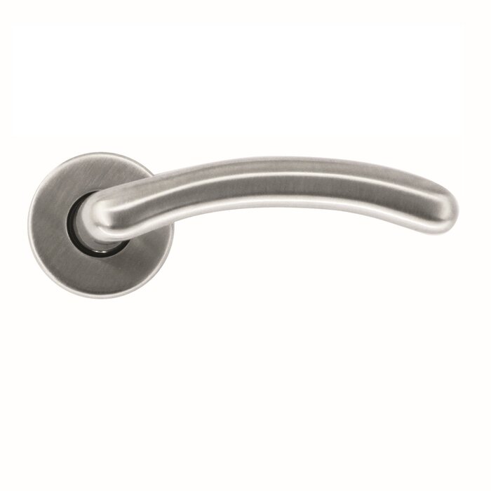HDD Solid stainless steel look door handles Angel