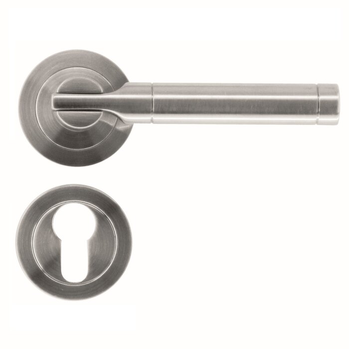 HDD Solid stainless steel look door handles "Vito"