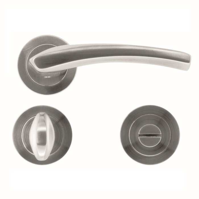 HDD Solid Dune door handles in stainless steel look