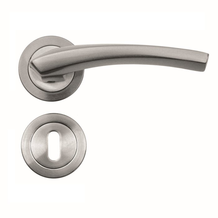 HDD Solid Dune door handles in stainless steel look