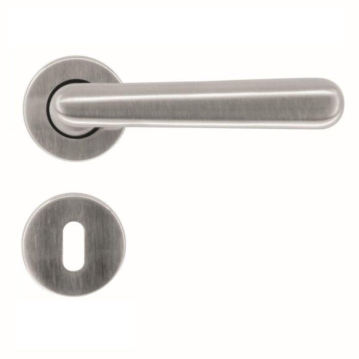 HDD Solid stainless steel look door handles "Vera"
