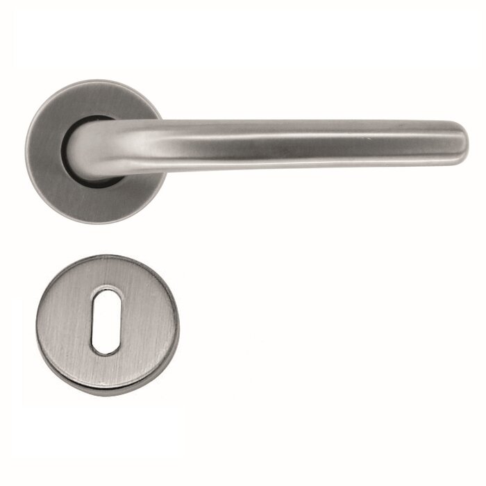 HDD Solid stainless steel look door handles "Lilla"