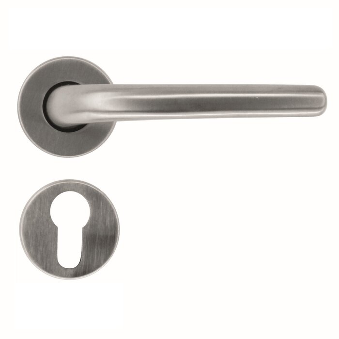 HDD Solid stainless steel look door handles "Lilla"