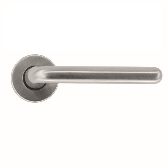 HDD Solid stainless steel look door handles "Magda"