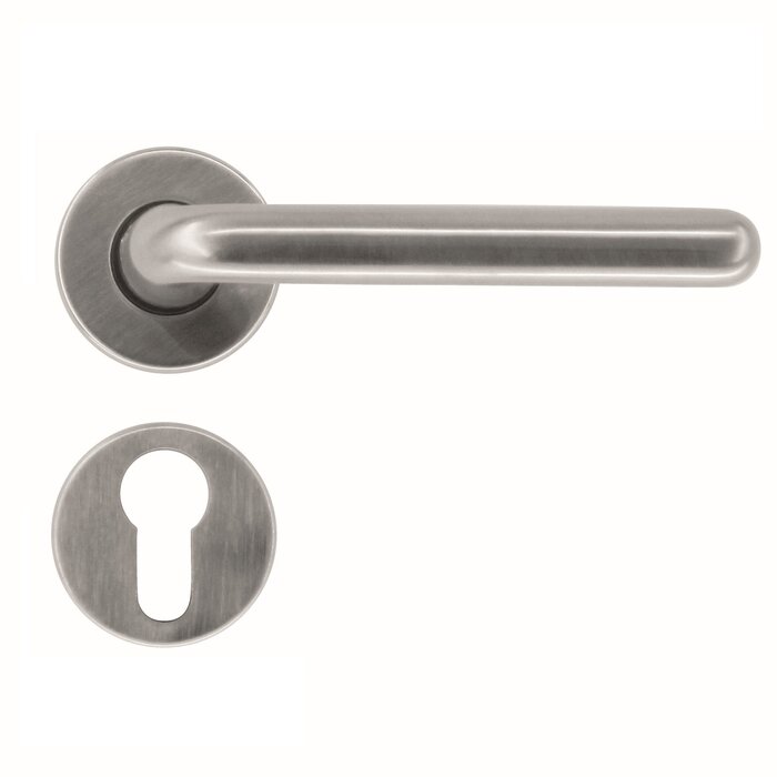 HDD Poignées de porte massives aspect inox "Magda"