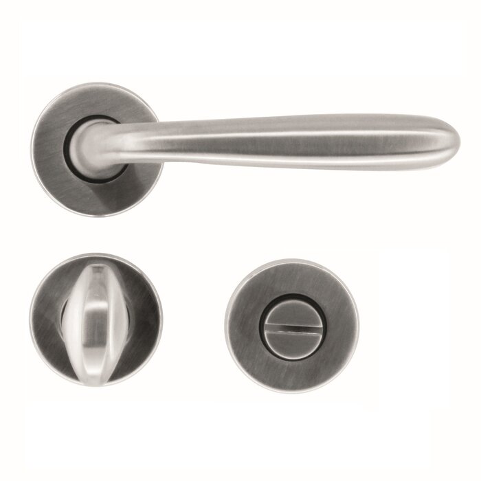 HDD Solid stainless steel look door handles "Alma"