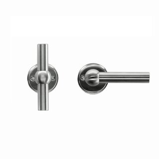 HDD Solid stainless steel look door handles Petana T+L