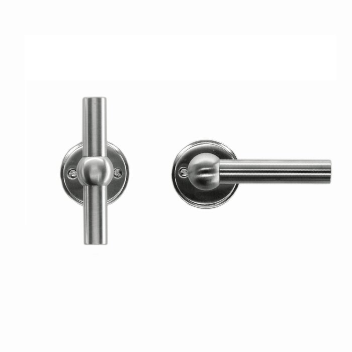 HDD Solid stainless steel look door handles Petana T+L