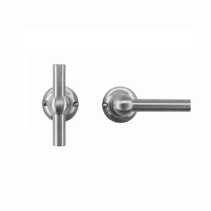 HDD Solid stainless steel look door handles Petra T+L