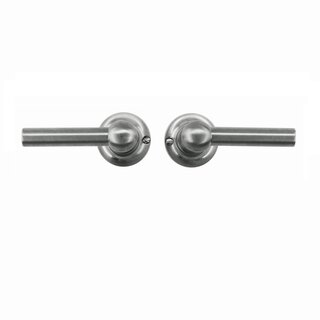HDD Solid stainless steel look door handles Petra L+L