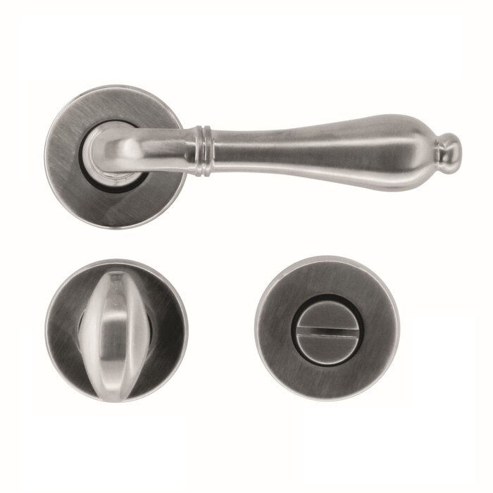 HDD Solid stainless steel look door handles Martina