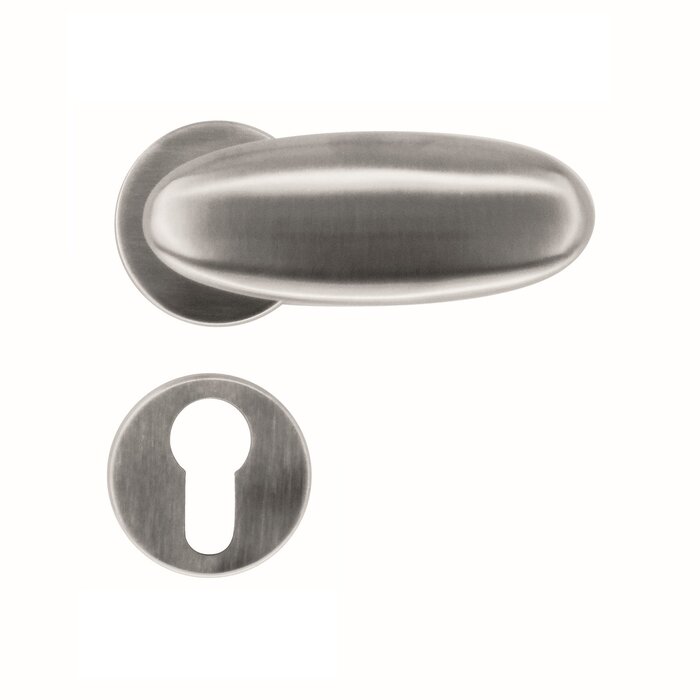 HDD Solid stainless steel look door handles Olive