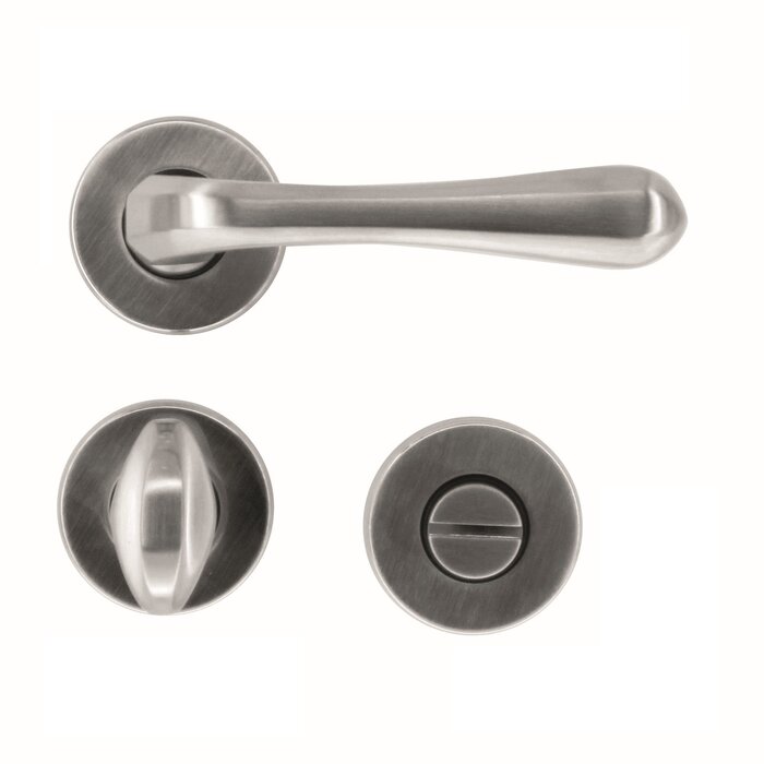 HDD Solid door handles Greta stainless steel look