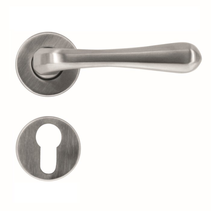 HDD Solid door handles Greta stainless steel look