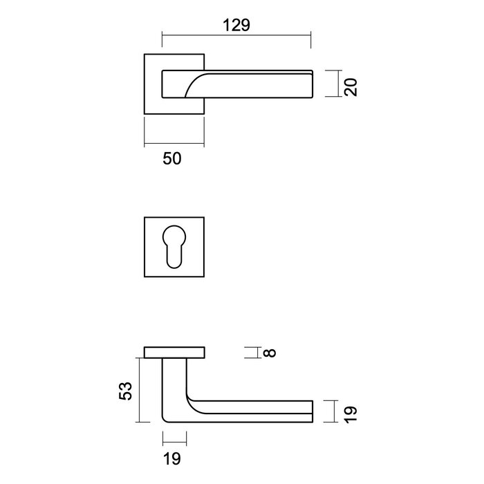 HDD  Poignées de porte massives Cromsat Flash