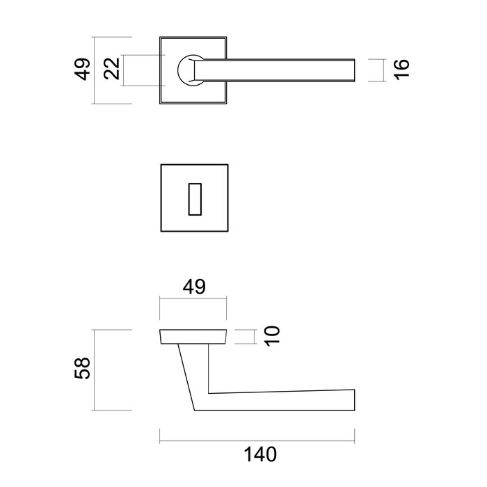 HDD Solid Cromsat door handles Luïs