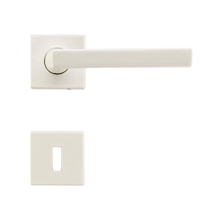 HDD White door handles LUIS with a structured lacquer