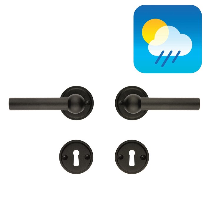 HDD Black door handles PETANA L+L - UV structured lacquer