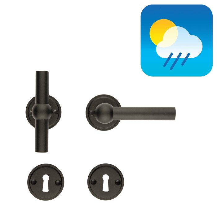 HDD Schwarze Türgriffe PETANA T+L – mit UV-Strukturlack