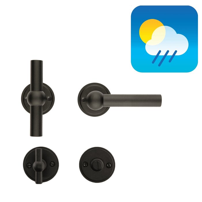 HDD Schwarze Türgriffe PETANA T+L – mit UV-Strukturlack