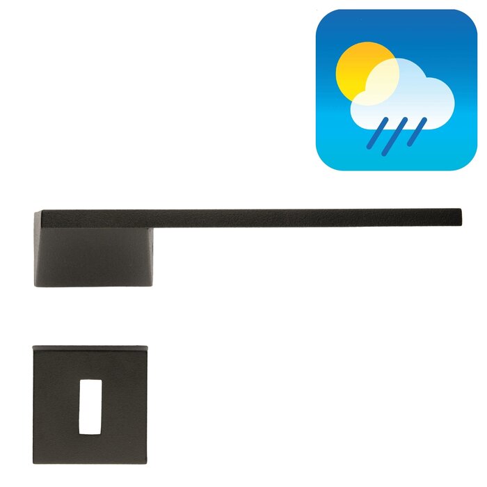 HDD Poignées de porte noires SELIZ - Laque structurée UV