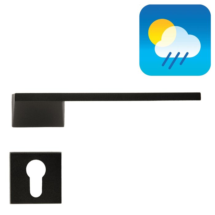 HDD Poignées de porte noires SELIZ - Laque structurée UV