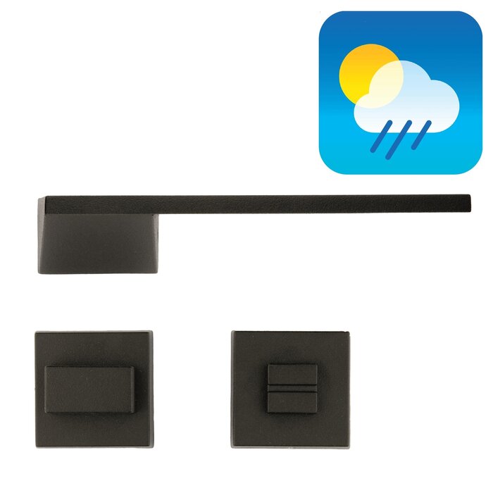 HDD Black door handles SELIZ - UV Structured lacquer