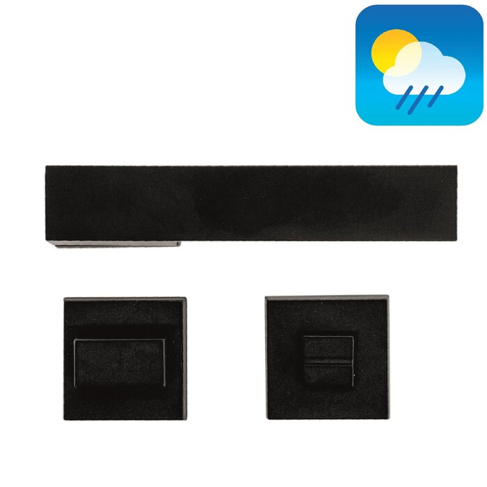 HDD Black Door Handles X-TREME - with UV structured lacquer