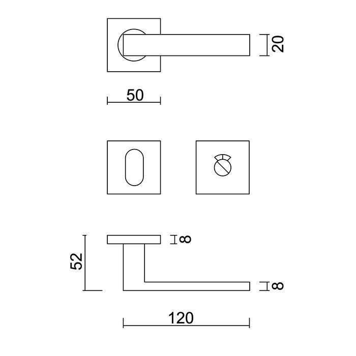HDD Poignées de porte noires COSMIC HOLLOW - Laque structurée UV
