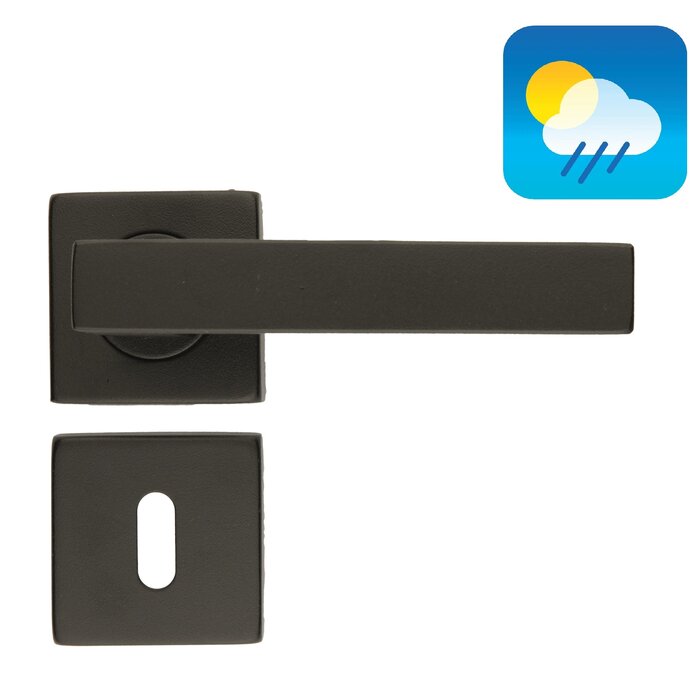 HDD Schwarze Türgriffe COSMIC HOLLOW - UV-Strukturlack