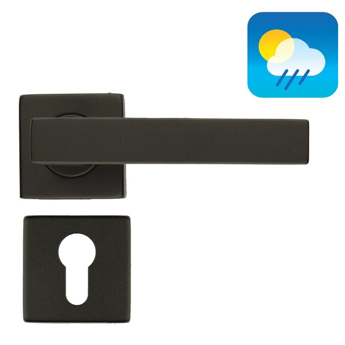 HDD Black door handles COSMIC HOLLOW - UV Structured lacquer