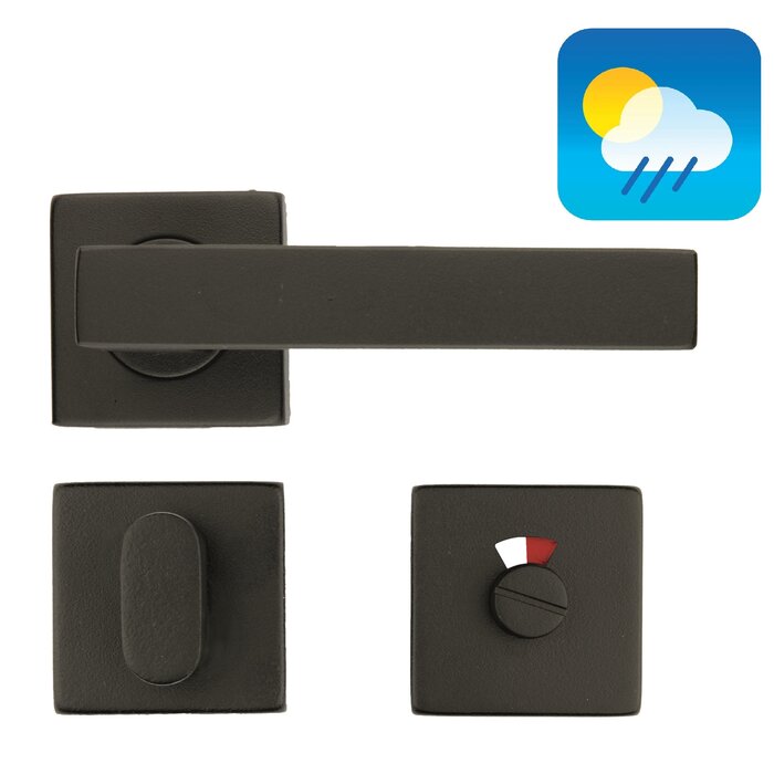 HDD Black door handles COSMIC HOLLOW - UV Structured lacquer